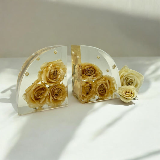 Bookend set Floral Preservation